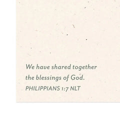 God Blessed Us Religious Clergy Appreciation Card for Minister and Spouse