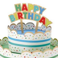 Birthday Cake 3D Pop-Up Paper Party Decor
