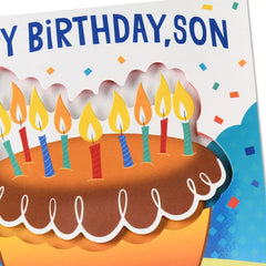 You're Just Plain Wonderful Pop-Up Musical Birthday Card for Son