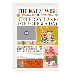 Birthday Cake News Custom Card