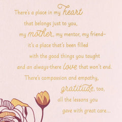 Grateful Heart Mom Birthday Card With Decoration