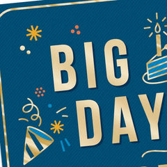 Big Day, Wonderful Grandson Birthday Card for Grandson