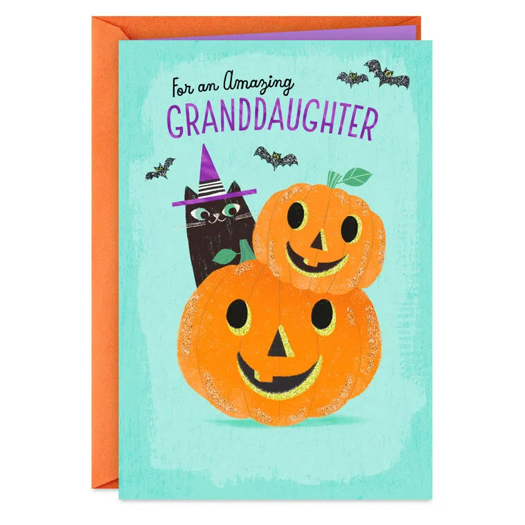 You're One Special Girl Halloween Card for Granddaughter
