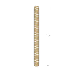 White and Black Dots on Kraft Reversible Wrapping Paper Roll, 17.5 sq. ft.