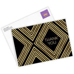 Art Deco Diamonds Custom Thank You Card