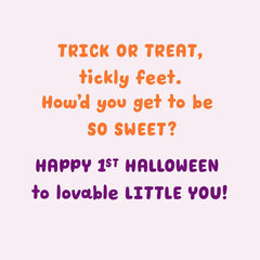 Lovable Little You First Halloween Card