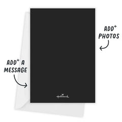 Black Script on Full Photo Wedding Thank-You Card