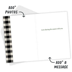 Buffalo Plaid Frame Custom Christmas Card