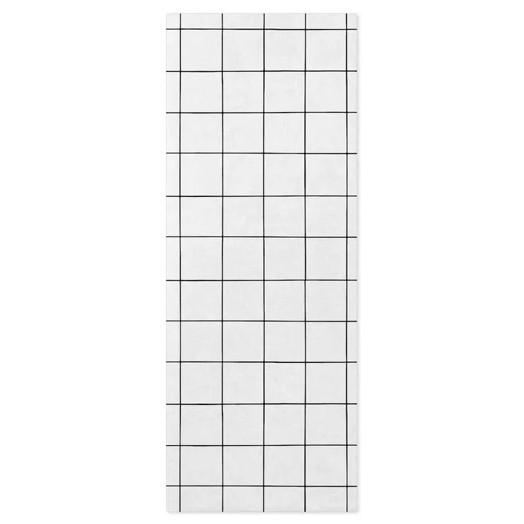 Windowpane on White Tissue Paper, 6 Sheets