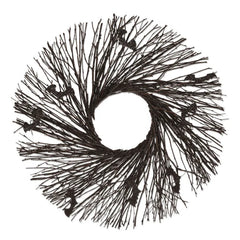 Black Halloween Wreath, 24"