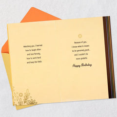 Mom, I Learned From Your Love Birthday Card From Son