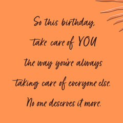 Mama, Take Care of You Birthday Card