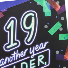 Another Year Awesome 19th Birthday Card