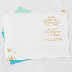 Never Underestimate Yourself Graduation Card