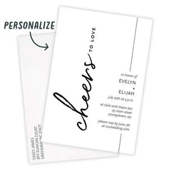 Cheers to Love Invitation