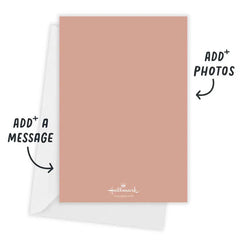 Festive Brushstrokes Flat Christmas Photo Card