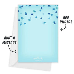 Blue Balloons Time to Celebrate Party Invitation