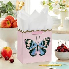 7.7" Lacey Chabert Collection Butterfly on Pink Medium Gift Bag