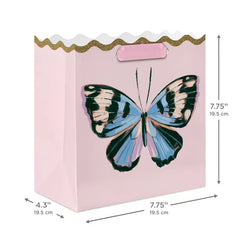 7.7" Lacey Chabert Collection Butterfly on Pink Medium Gift Bag