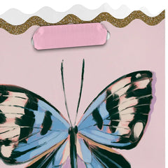 7.7" Lacey Chabert Collection Butterfly on Pink Medium Gift Bag
