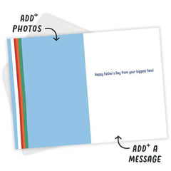 #1 Dad Foam Finger Custom Father's Day Card
