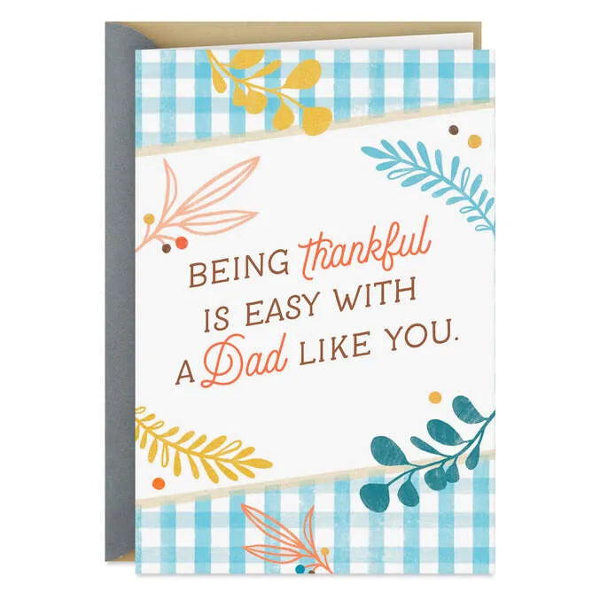 So Thankful for You Thanksgiving Card for Dad