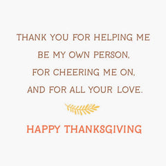 So Thankful for You Thanksgiving Card for Dad