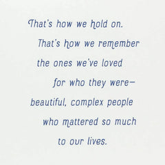 Remembering With You Sympathy Card