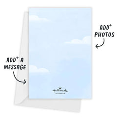Bundle of Blessings Blue Sky Birth Announcement