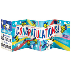 Peanuts® Snoopy and Woodstock Banner Graduation Card