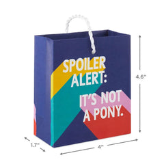 4.6" Spoiler Alert Gift Card Holder Mini Bag