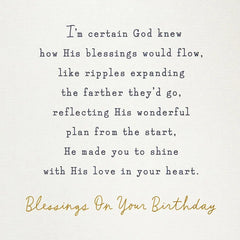 God's Great Idea Religious Birthday Card