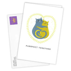 Purrfect Together Custom Love Card