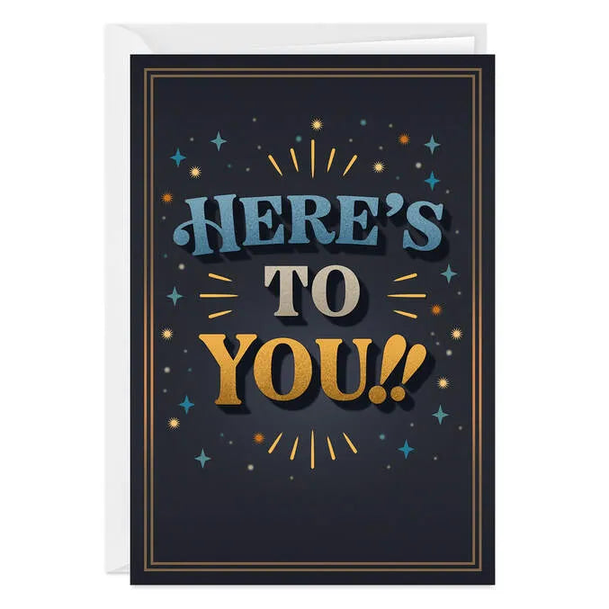 Here's to You Custom Birthday Card