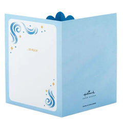 Blue and Gold 3D Pop-Up Thank-You Card