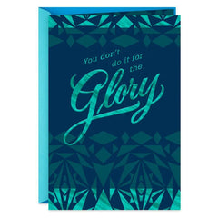 You Deserve the Glory Thank You Card
