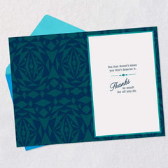 You Deserve the Glory Thank You Card