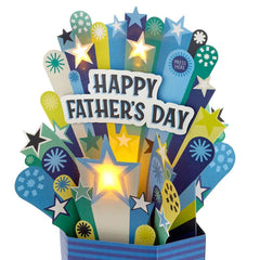 You're an Incredible Guy Musical 3D Pop-Up Father's Day Card With Light