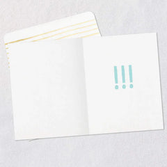 Blue and Green Blank Thank-You Card