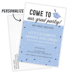 Come to Our Party Funny Flat Graduation Party Invitation