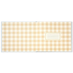 So Happy You're Here Blue and White Striped Guest Book
