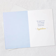 Smiles, Love and Big-Hearted Hugs New Baby Boy Card