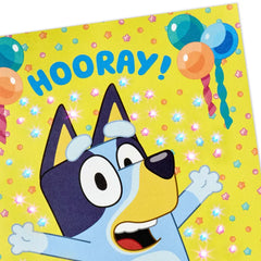 Bluey Hooray Musical Pop-Up Birthday Card for Kids With Light