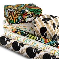 Get Your Blessing 3-Pack Assorted Wrapping Paper, 75 sq. ft. total