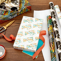 Get Your Blessing 3-Pack Assorted Wrapping Paper, 75 sq. ft. total