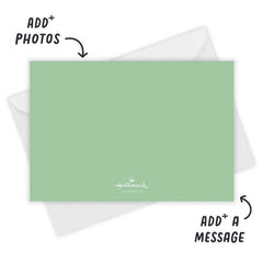 Modern Minimal Merry Flat Christmas Photo Card