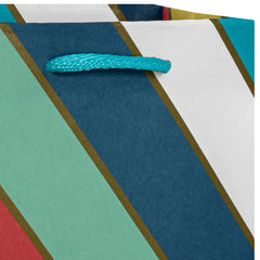 6.5" Bold Diagonal Stripe Small Gift Bag