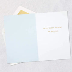 Enjoy Every Moment of Wonder New Baby Boy Card