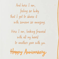 Grateful for Another Year of Us Anniversary Card for Husband