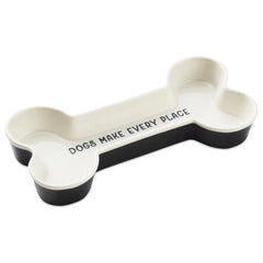 Happy Place Dog Bone-Shaped Trinket Dish